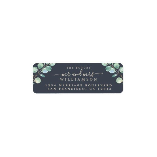 Return Address Label in Black 